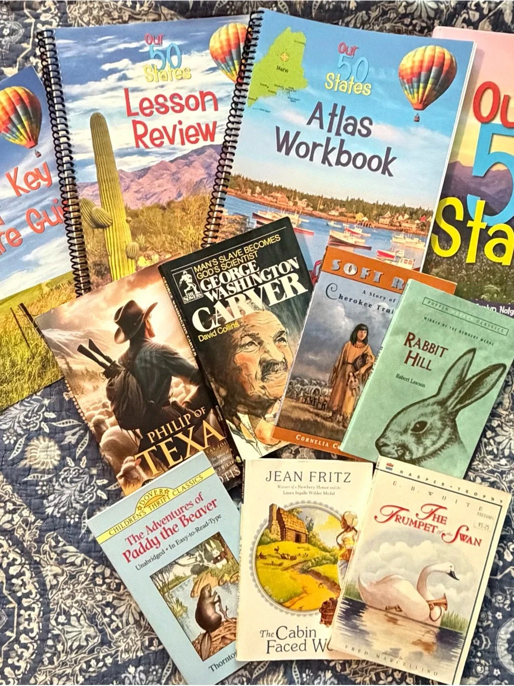 Our 50 States Atlas Workbook Set - Blue Covers